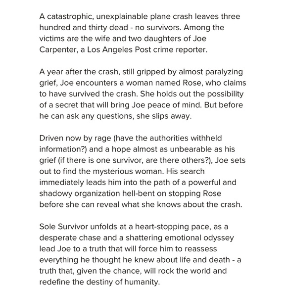 🍭 3/$10 Dean Koontz: Sole Survivor (Hardcover) - Picture 4 of 4